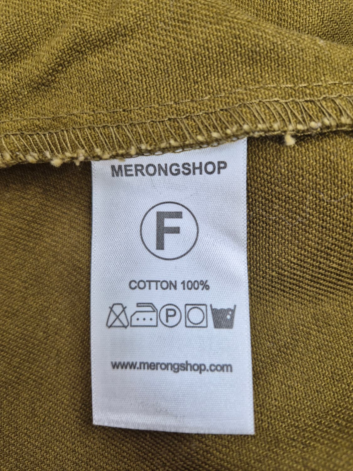 MERONGSHOP 유니섹스 카키 코튼 100% 오버핏 셔츠 자켓 상품이미지2