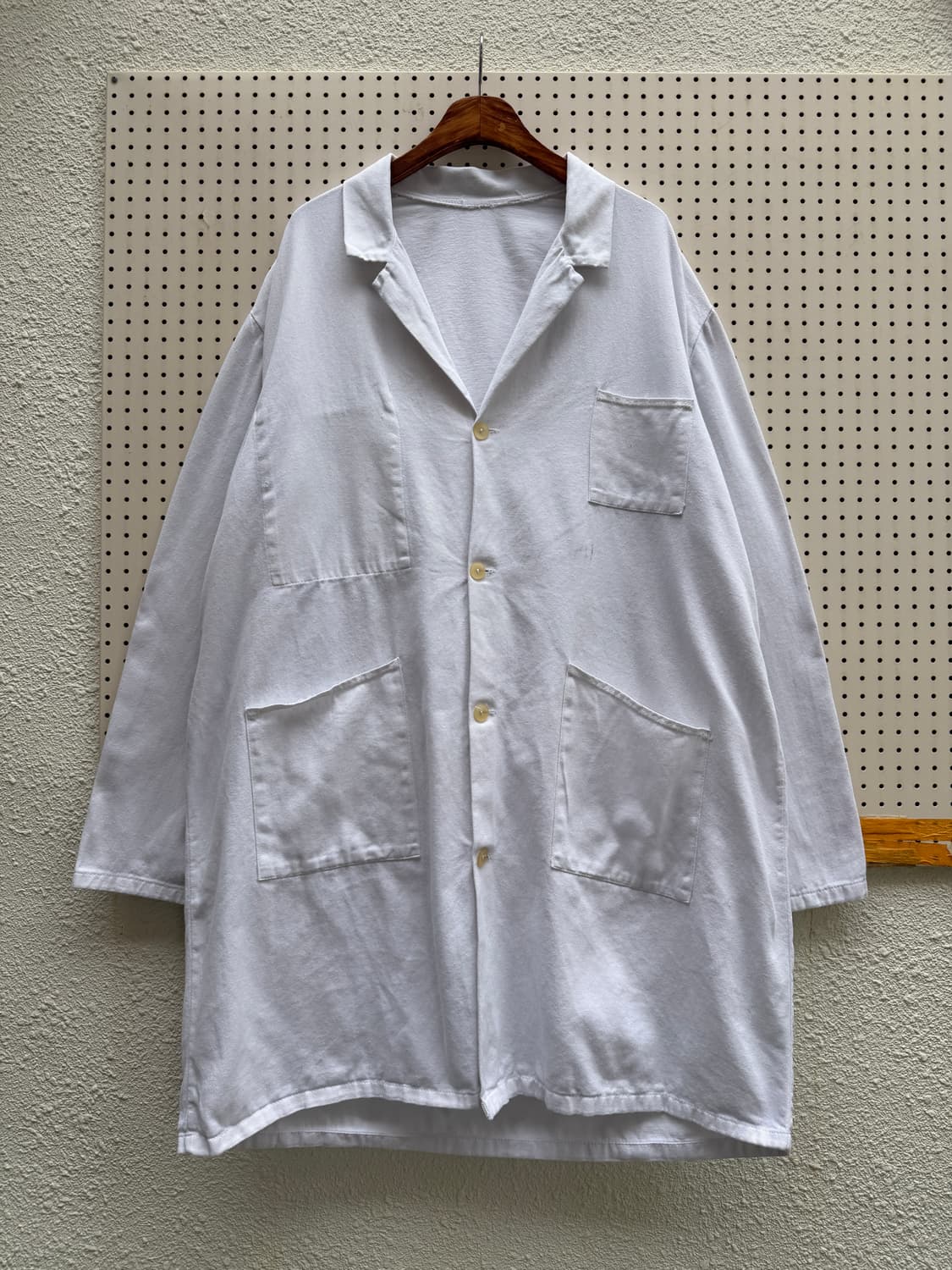 1960s FRENCH WHITE ATELIER 60s 아틀리에 샵코트 상품이미지1
