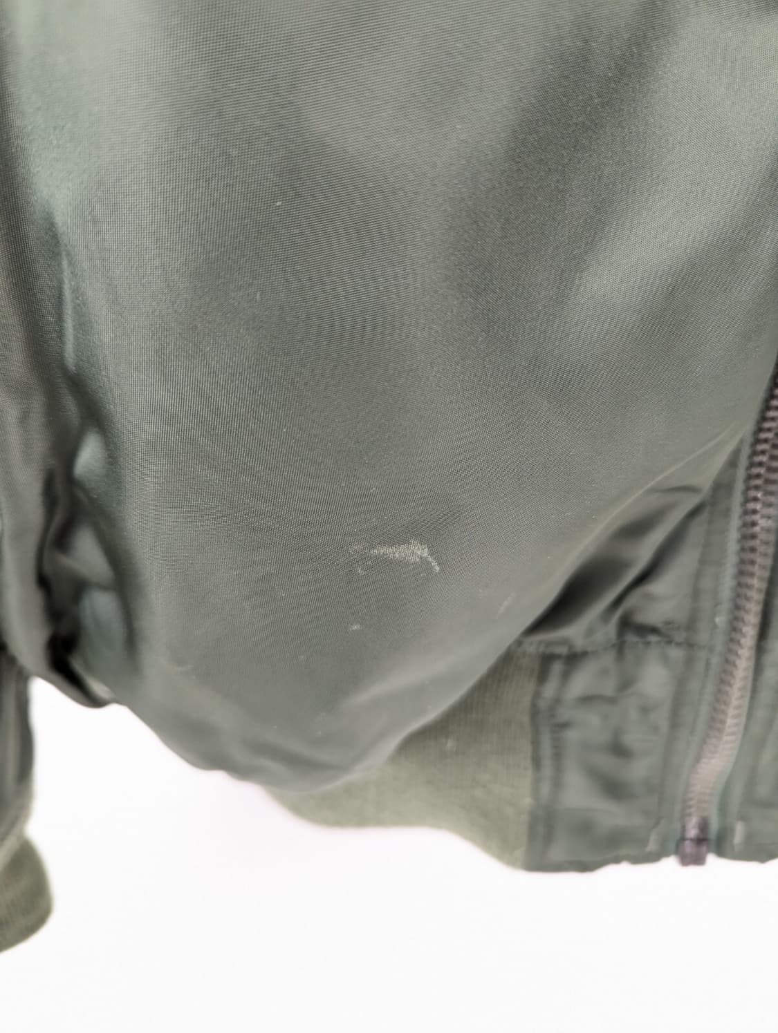 80s 미공군 납품용 알파인더스트리 MA-1 플라이트자켓 세이지 상품이미지10