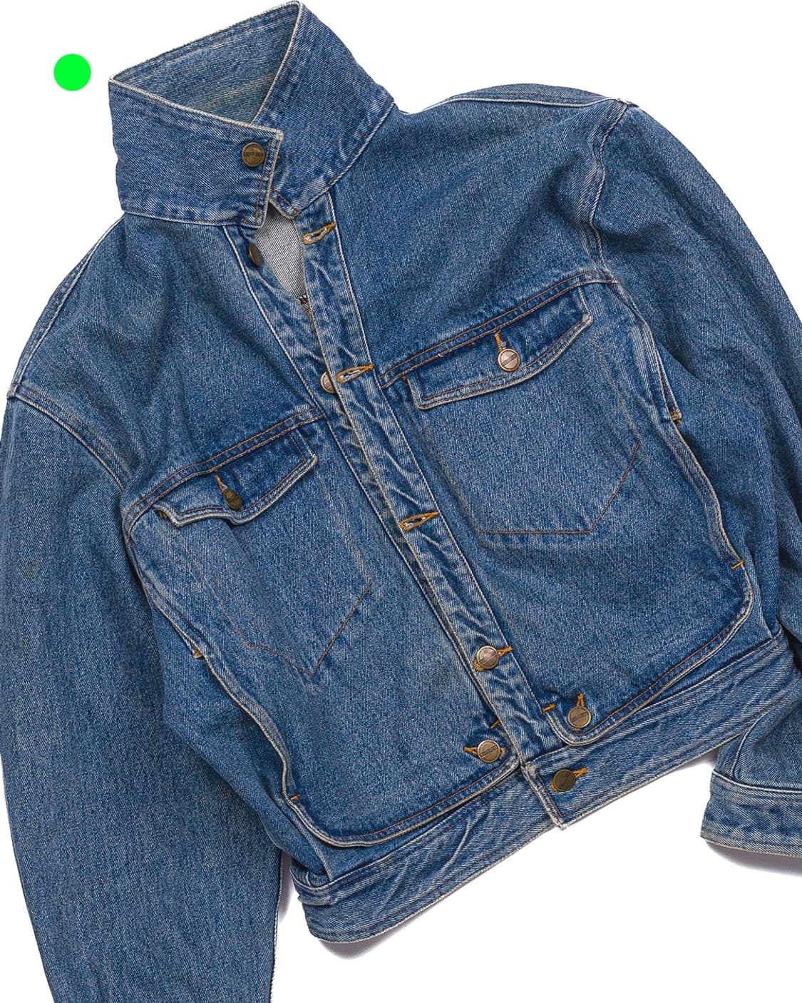 80s 마리떼프랑소와저버 큐브 데님자켓 M 상품이미지2