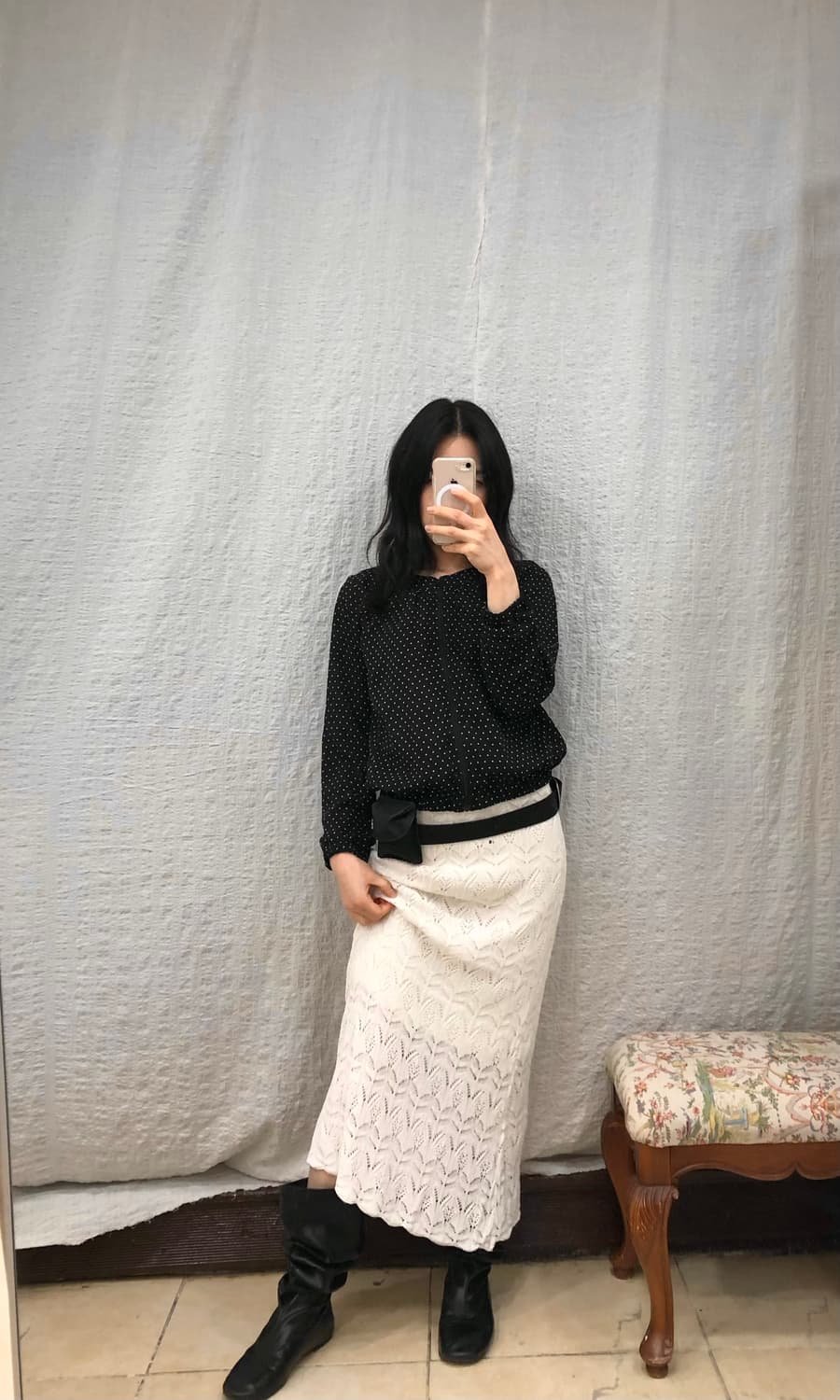 Dot crop windbreaker 상품이미지2