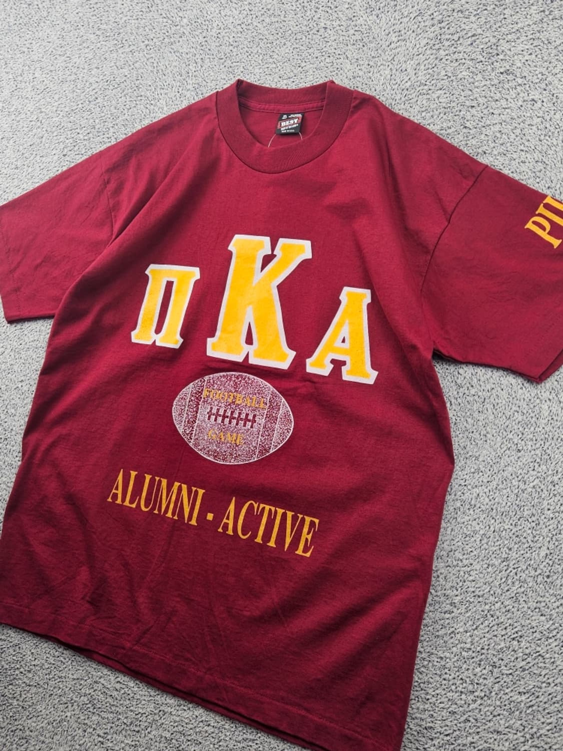 8~90's USA 프룻오브더룸 싱글스티치 반팔티셔츠 (XL)/11979 상품이미지4