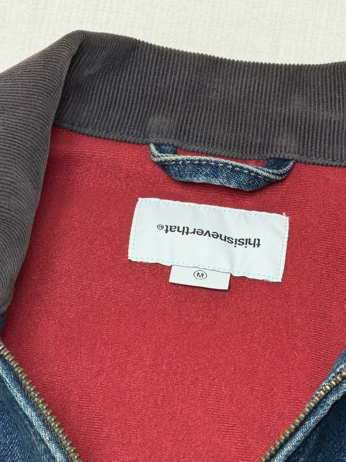 디스이즈네버댓 데님 워크자켓 M 인디고 상품이미지2