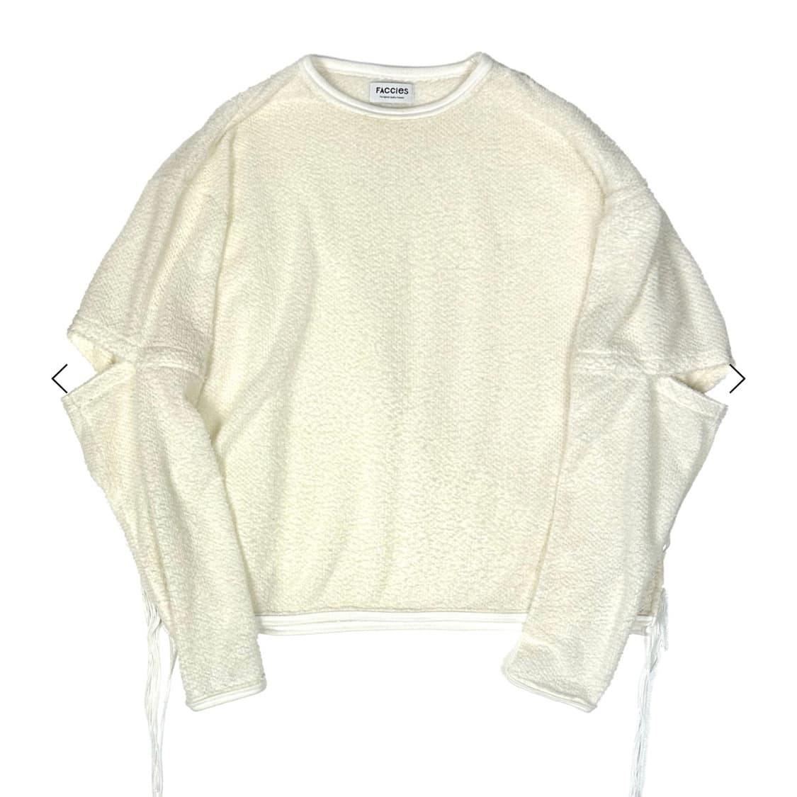 FACCIES BOUCLE MESH LS 아이보리 상품이미지1