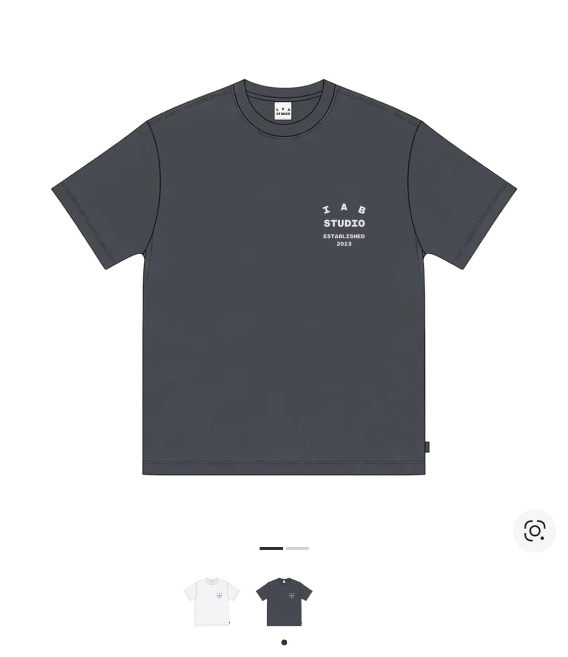 아이앱 스튜디오 26 아이앱 반팔 티셔츠 차콜 L 상품이미지1