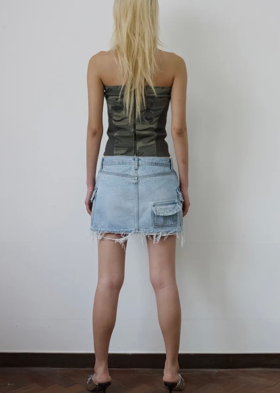 에스이오 SEO CARGO DENIM MINI SKIRT 상품이미지4
