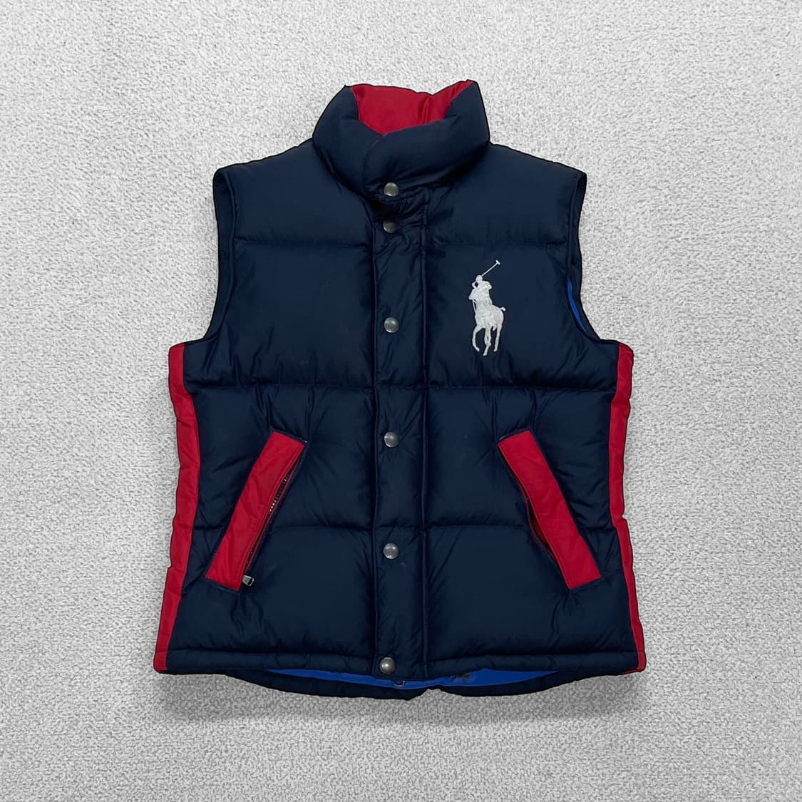 폴로 랄프로렌 빅 포니 다운 베스트 조끼 패딩 네이비 상품이미지1
