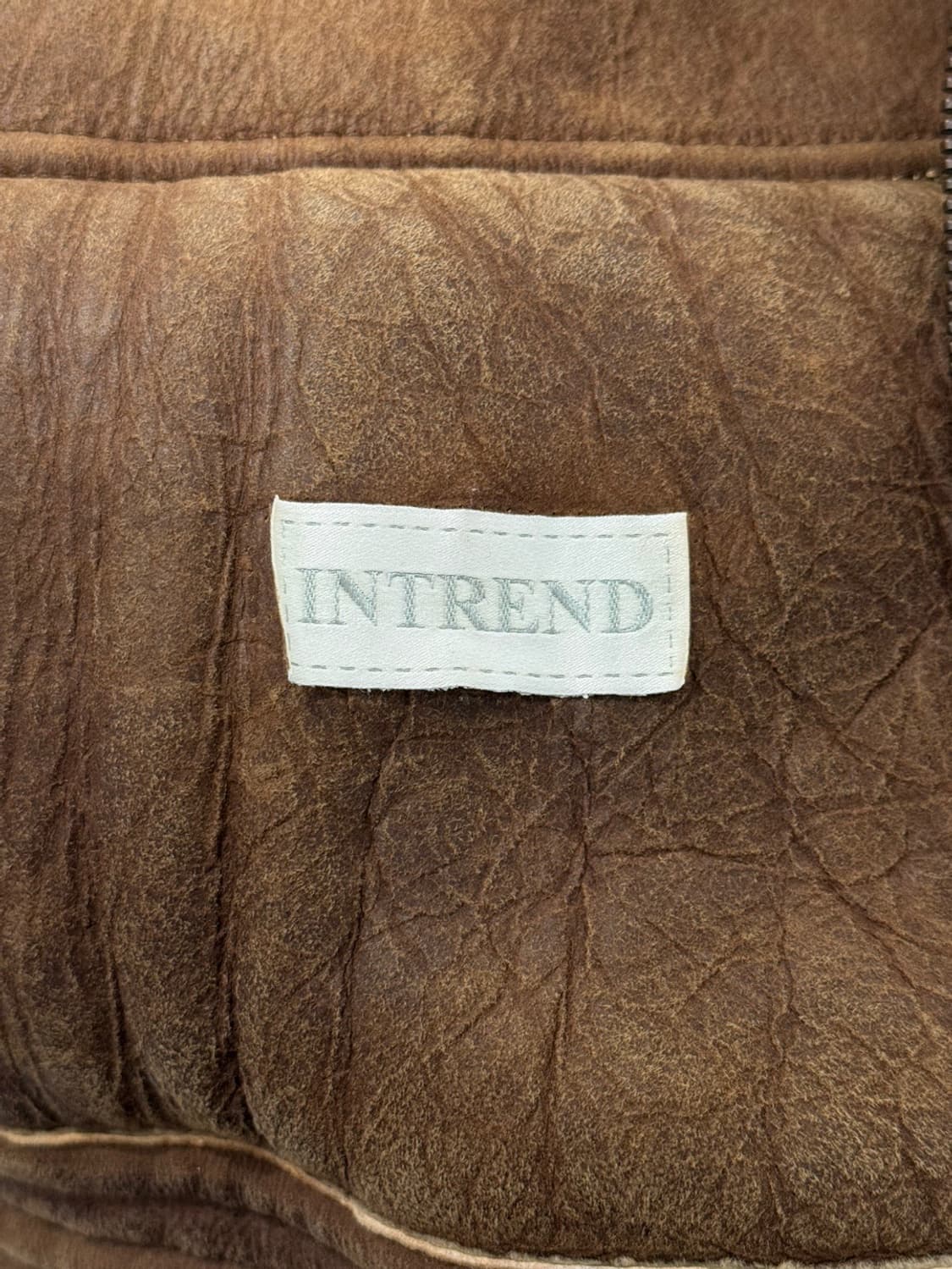 인트렌드 브라운 리얼레더 시어링 무스탕 자켓 상품이미지8