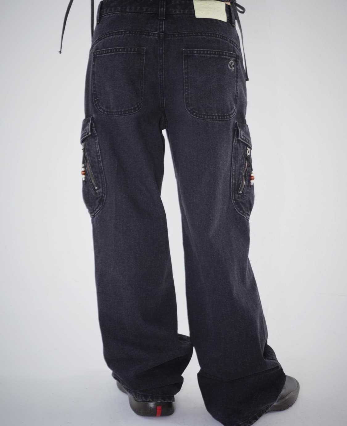 코이세이오 라운드 포켓 카고 진 블랙 2 상품이미지6