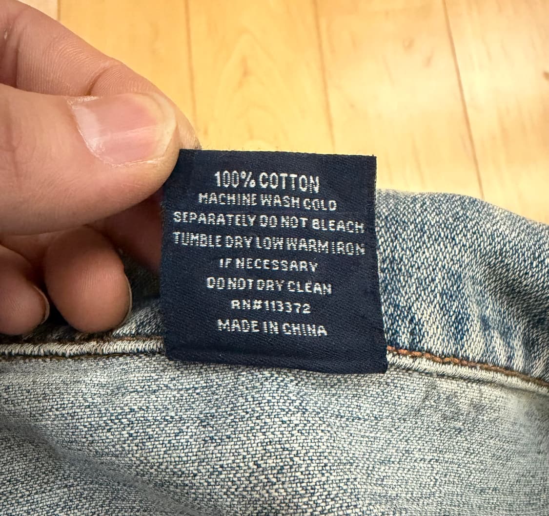 [XL/110] 90s 델프(DELF) 오리지널 빈티지 오버핏 청자켓 상품이미지5