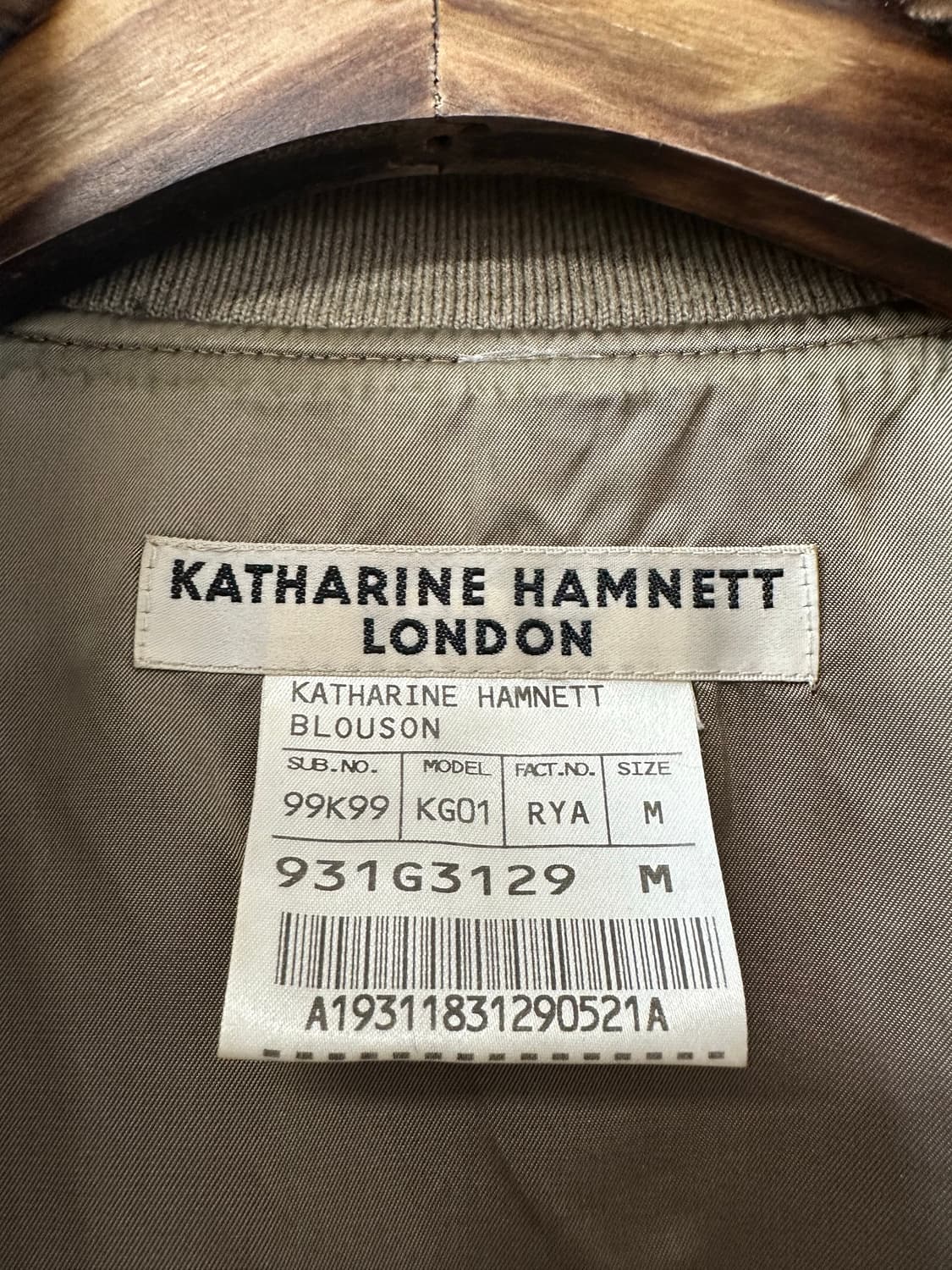 Katharine Hamnett London 캐서린햄넷 울100% 자켓 상품이미지4