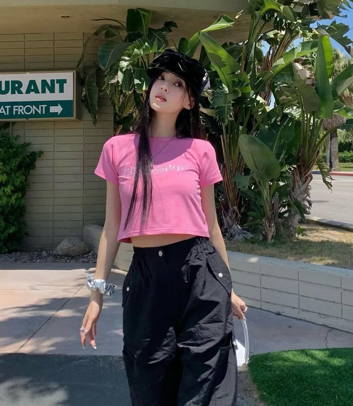 카키포인트 큐빅T Pink 상품이미지4