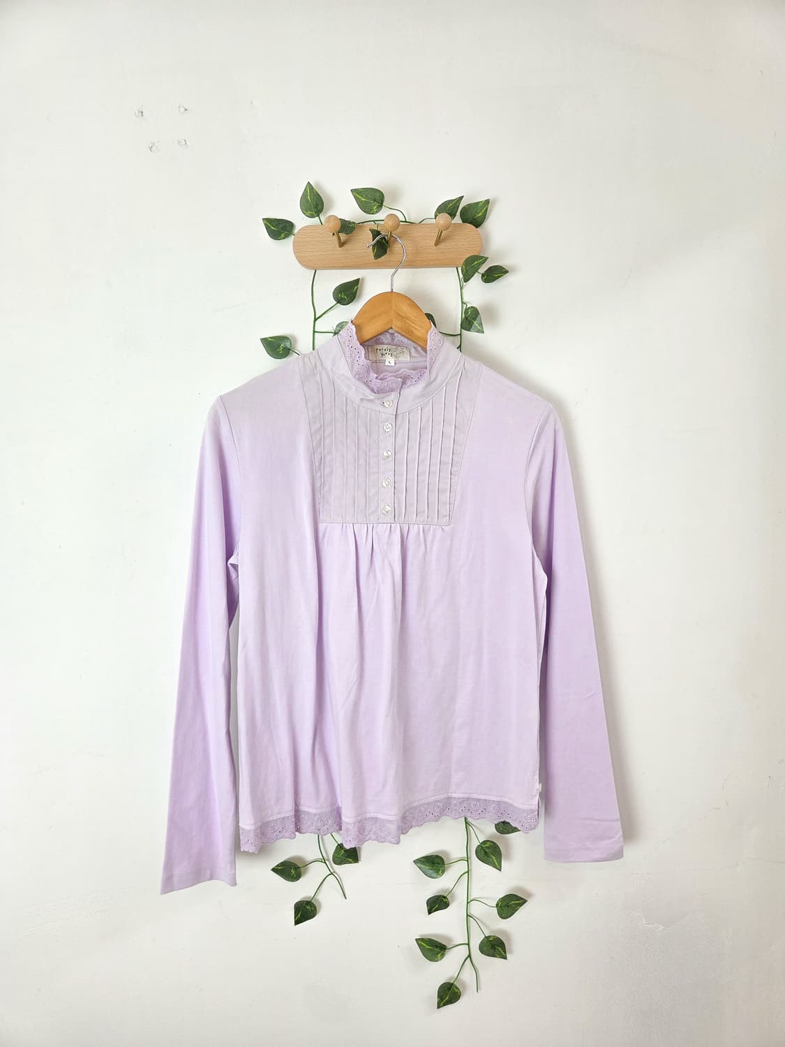 연보라 하이넥 슬리브 상품이미지1