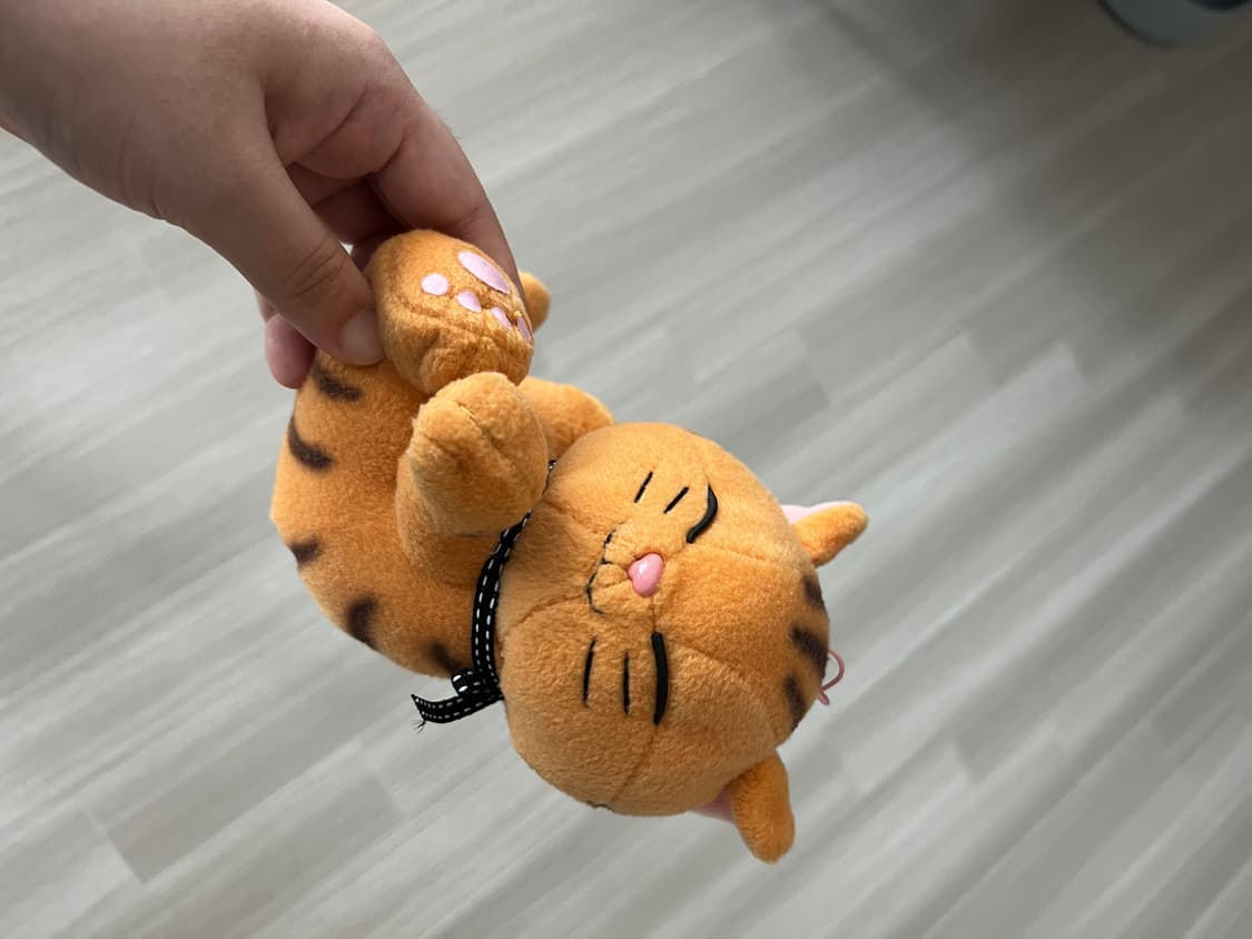 일본 고전 반프레스트 치즈 고양이 인형 상품이미지2