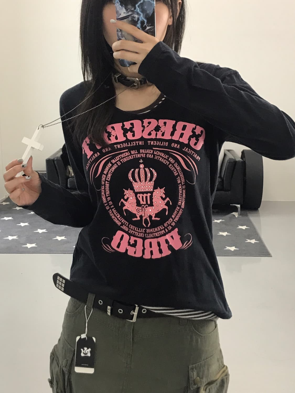 Jpn Y2k Graphic Long Sleeve T-Shirts 상품이미지3