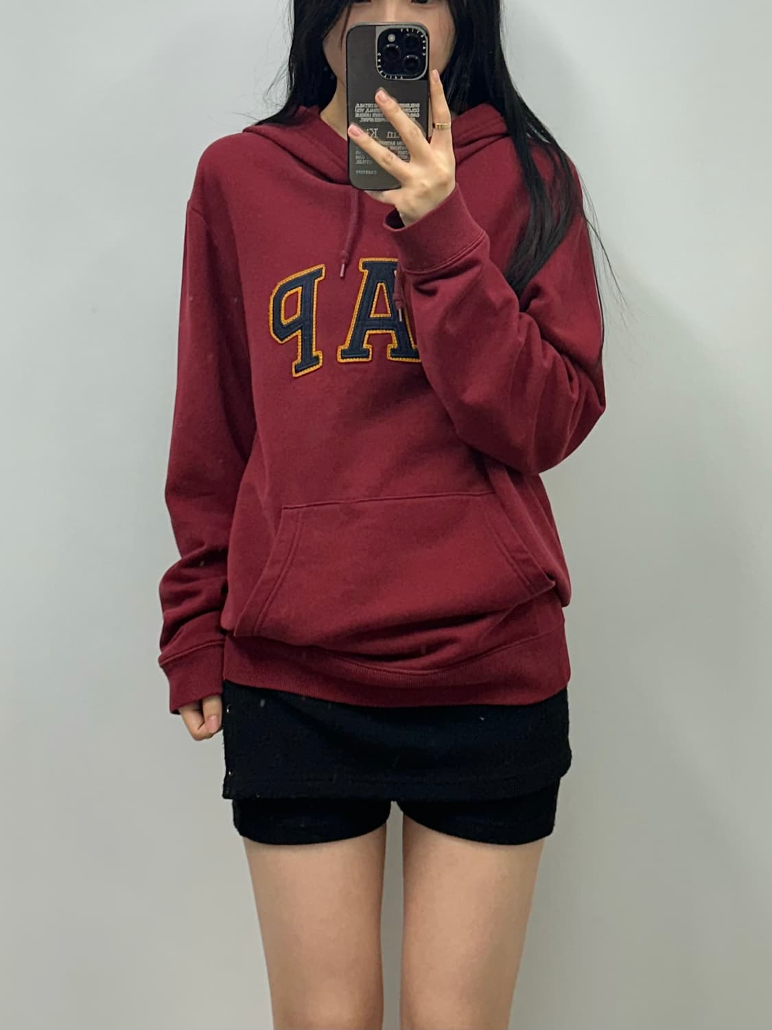 Gap 갭 버건디 후드티 상품이미지1