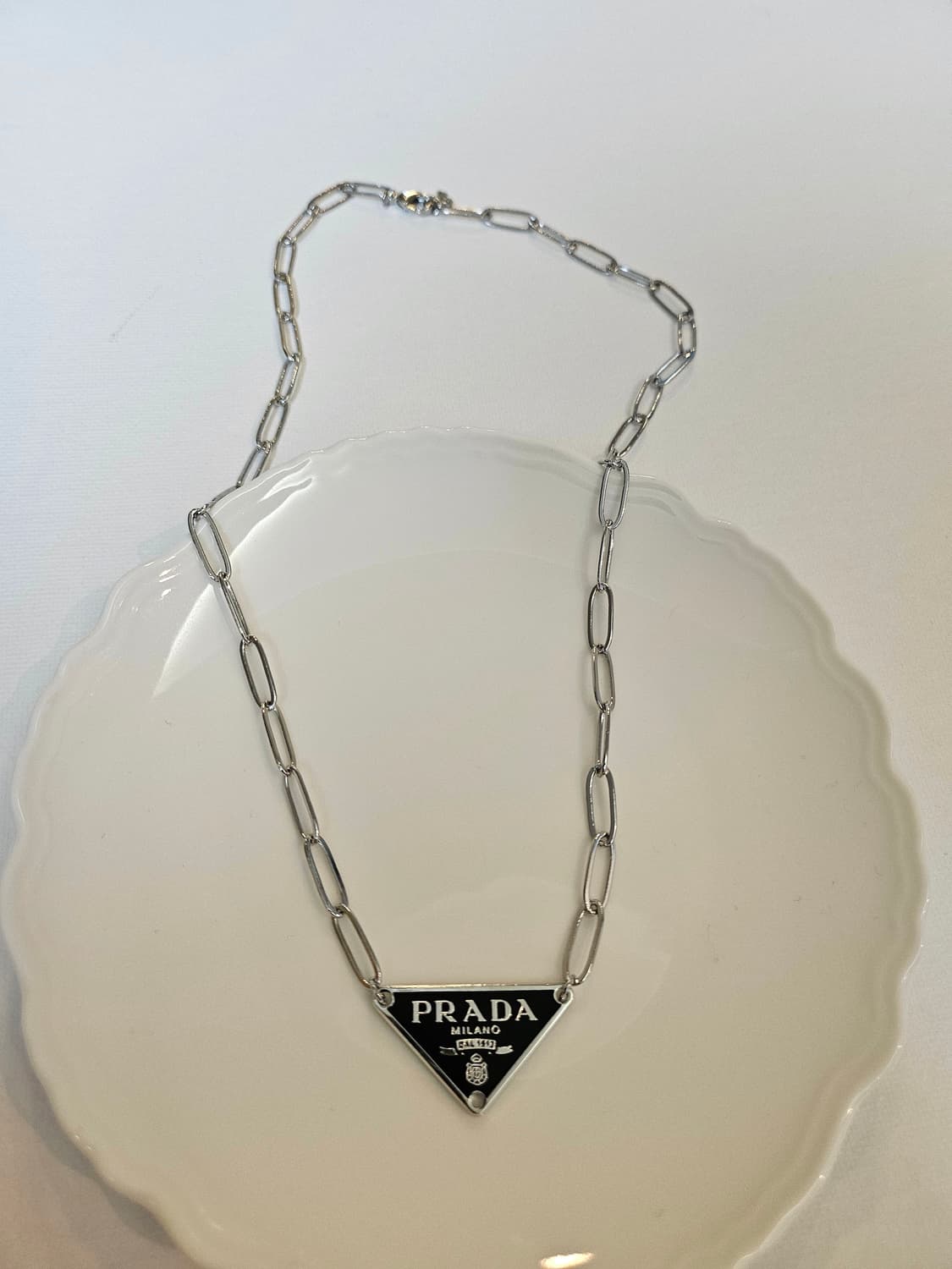 프라다 업사이클링 클립체인 목걸이 상품이미지4