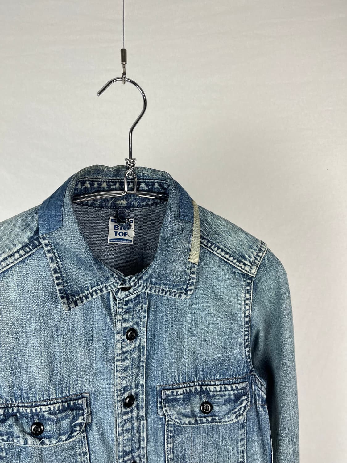 Vintage 보로 데님 셔츠 상품이미지2