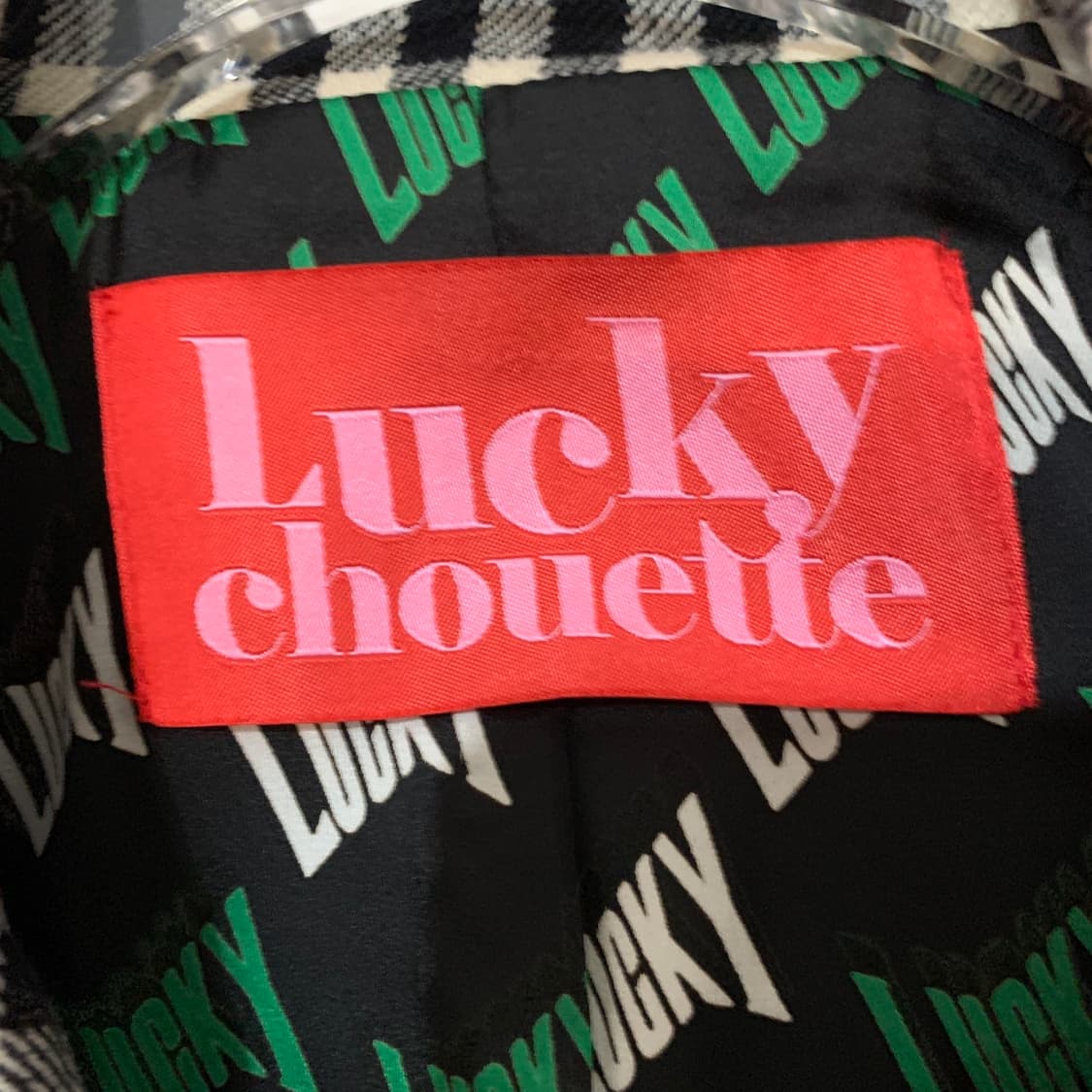 36 럭키슈에뜨 울 모직 혼방 체크 더블 자켓 상품이미지5