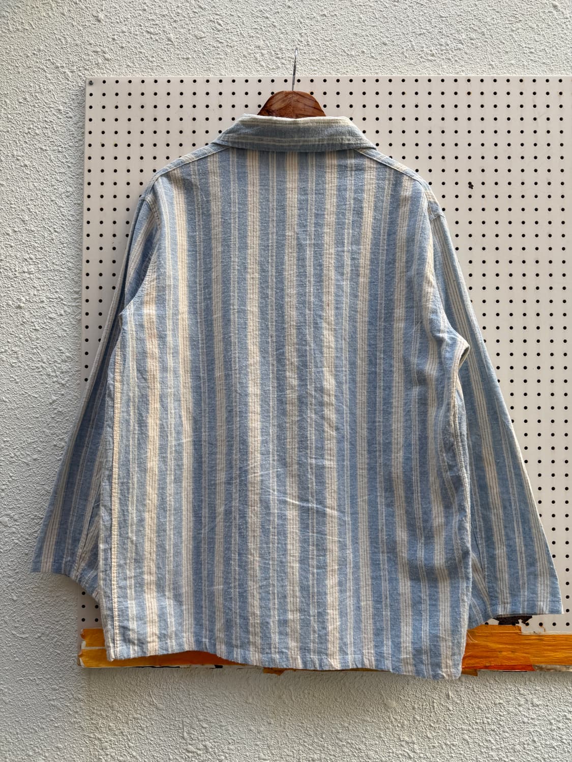 1960s FRENCH MILITARY HOSPITAL 스트라이프워크자켓 상품이미지2