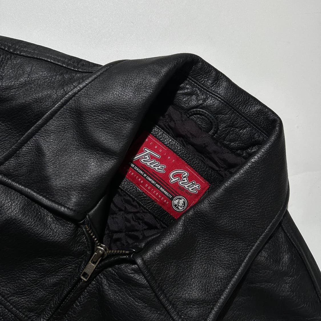 True Grit 레더 싱글 자켓 블랙 상품이미지4