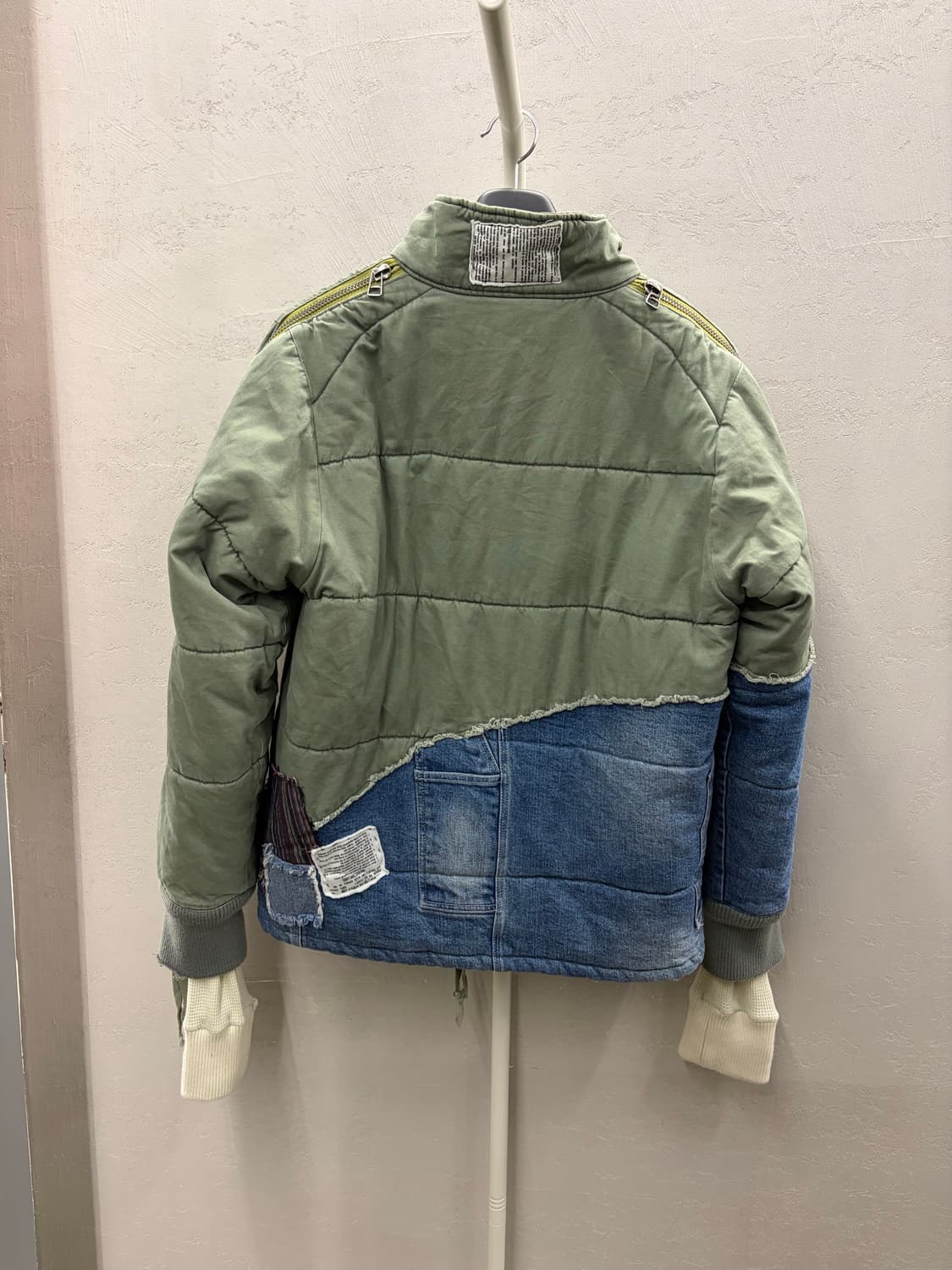 럭키사토리우스 Sakai Koutii 패치워크 데님 퀼팅 자켓 XL 상품이미지5