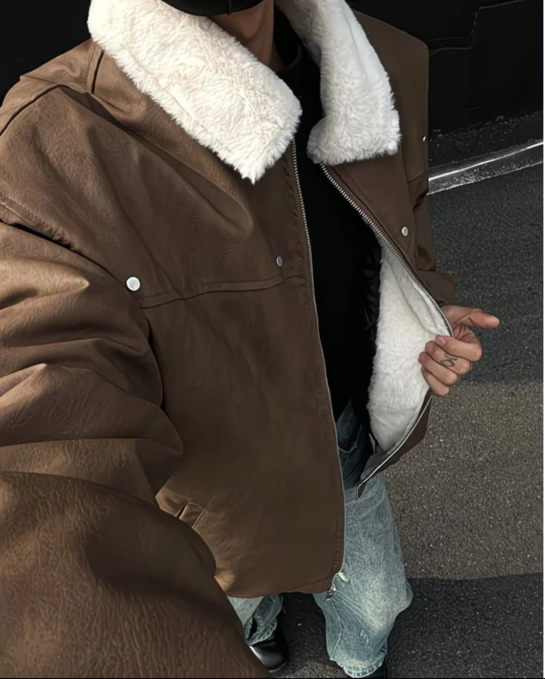 무스탕자켓 새상품 상품이미지1