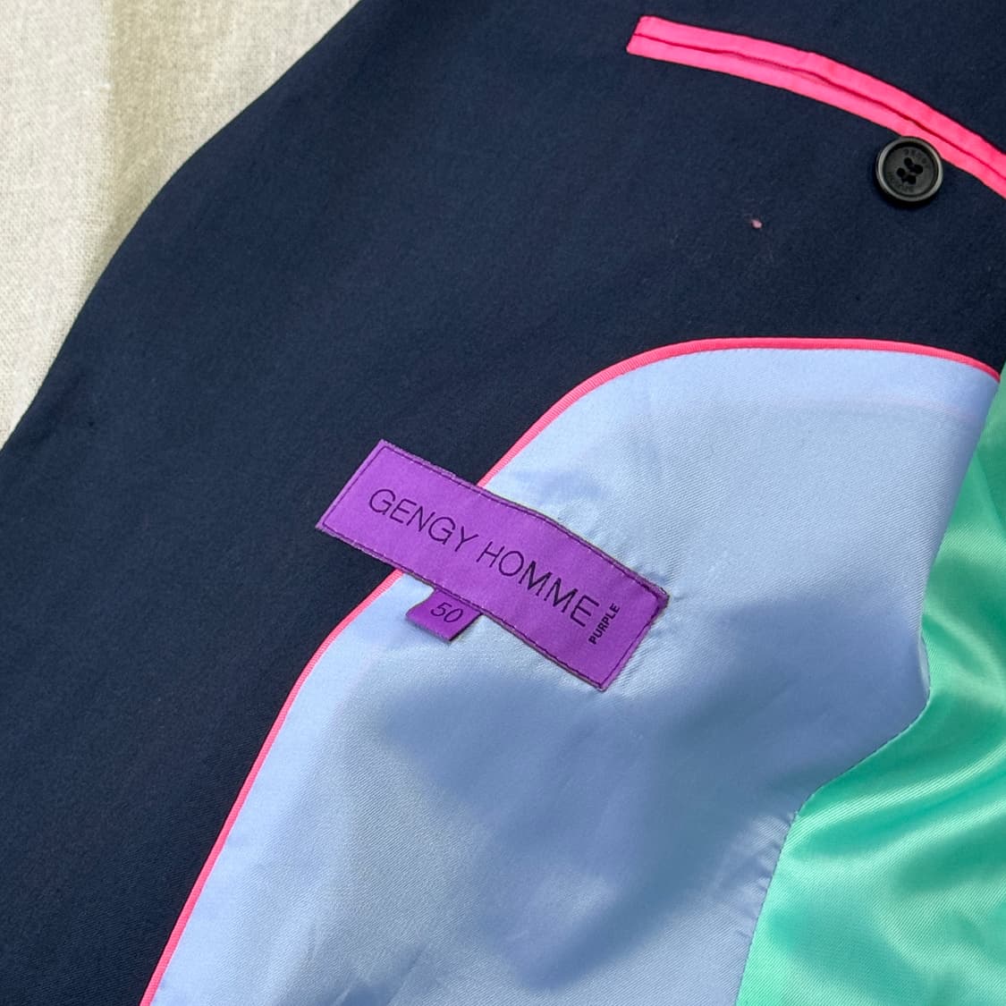 젠지옴므 빈티지 스티치 블레이저 자켓 50 상품이미지5