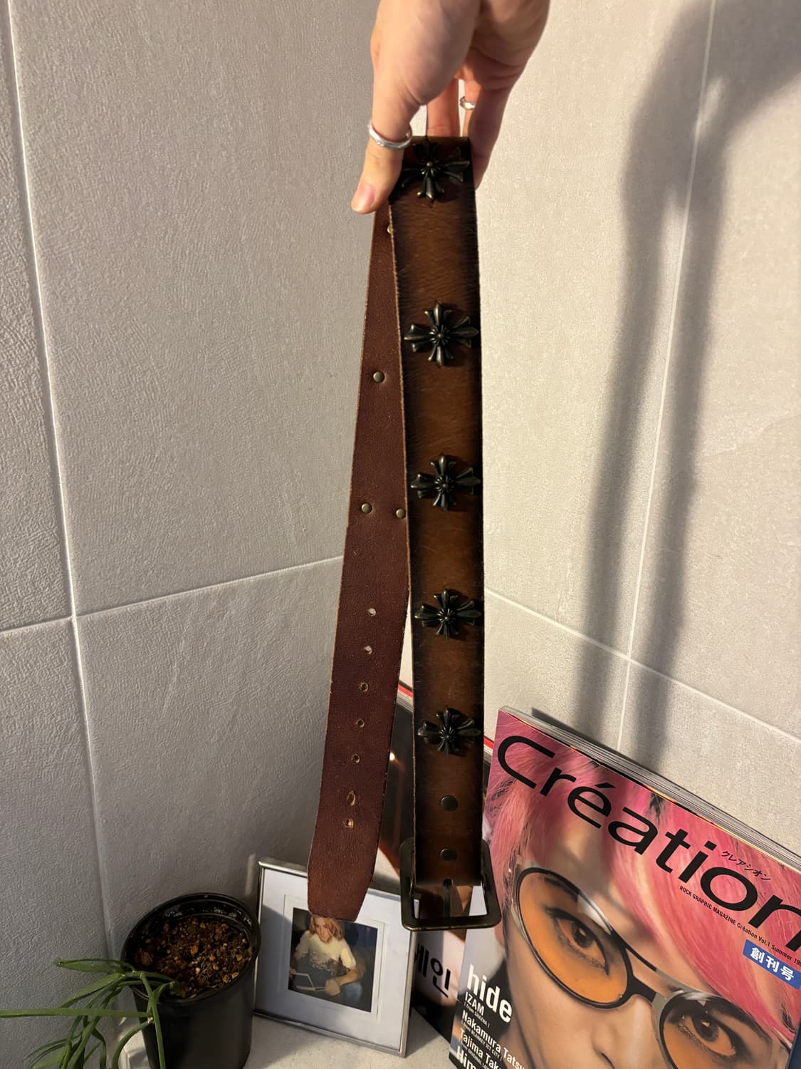 빈티지 레더 벨트 상품이미지5