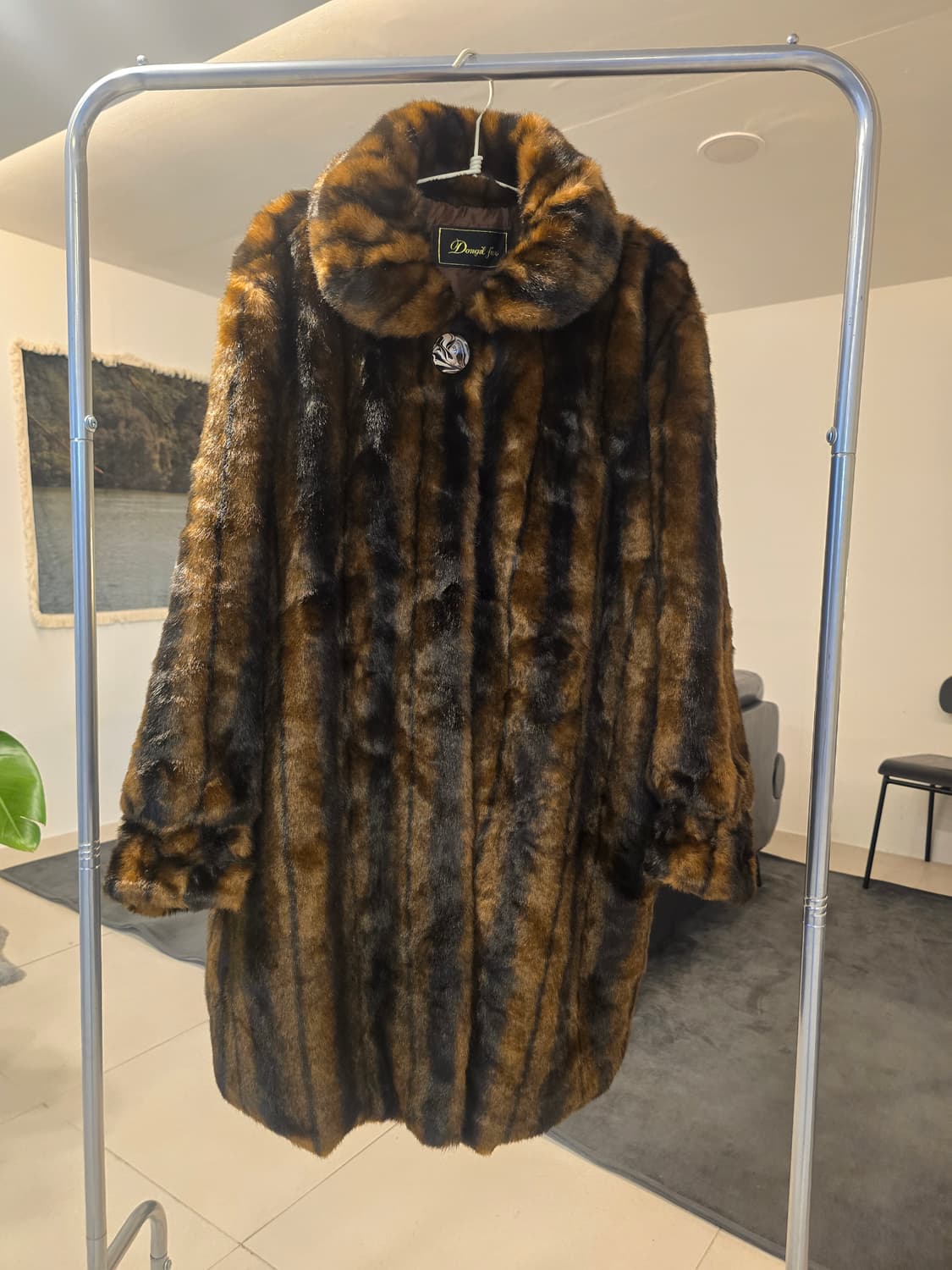 Dongil  Fur 밍크롱코트 브라운 상품이미지1