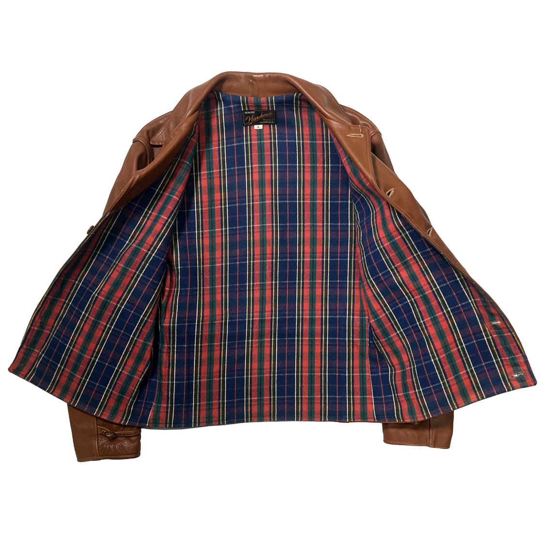 웨어하우스 레더 스포츠 자켓 브라운 (L) 상품이미지10