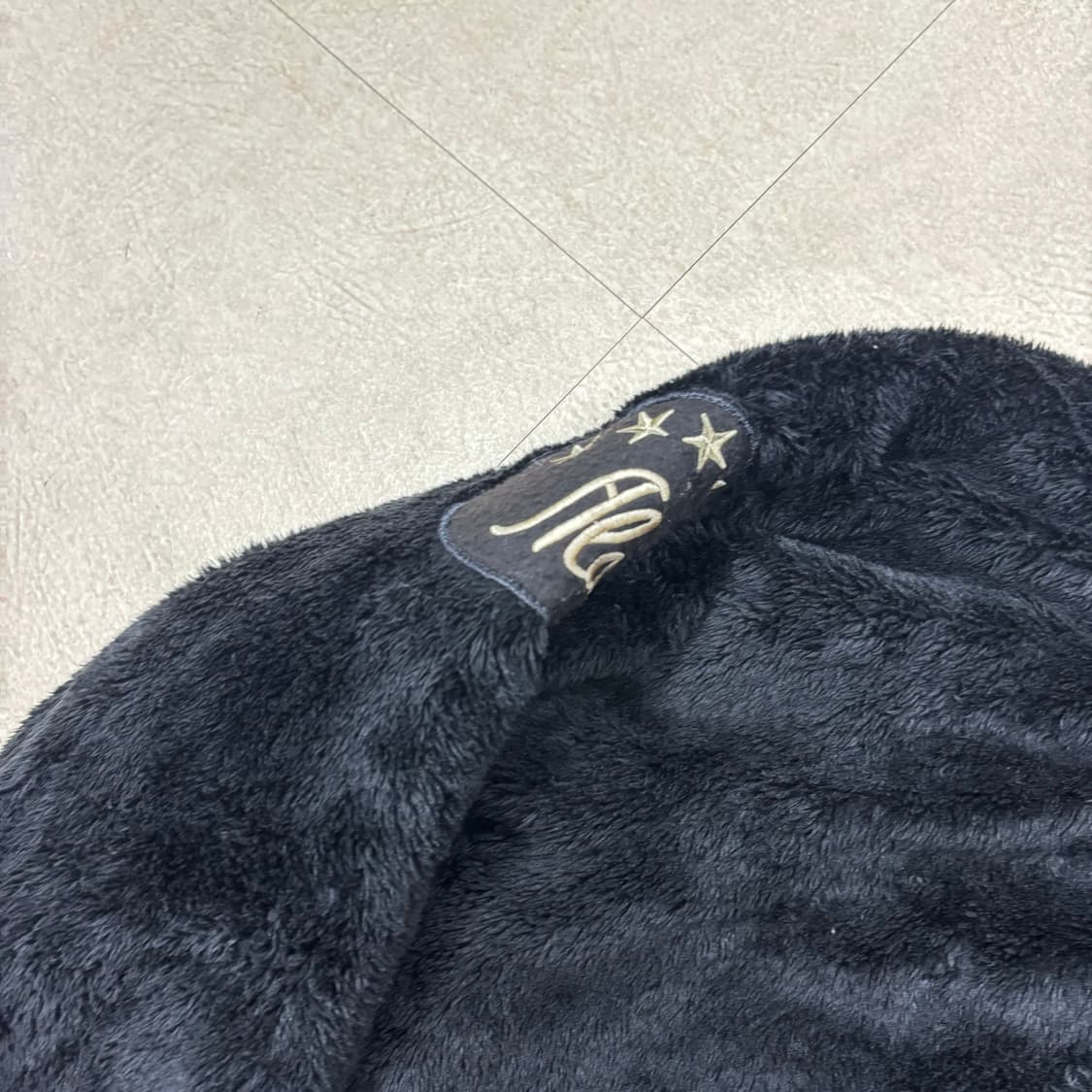 엑스톤즈 패치 빅로고 블랙 플리스 자켓 상품이미지3