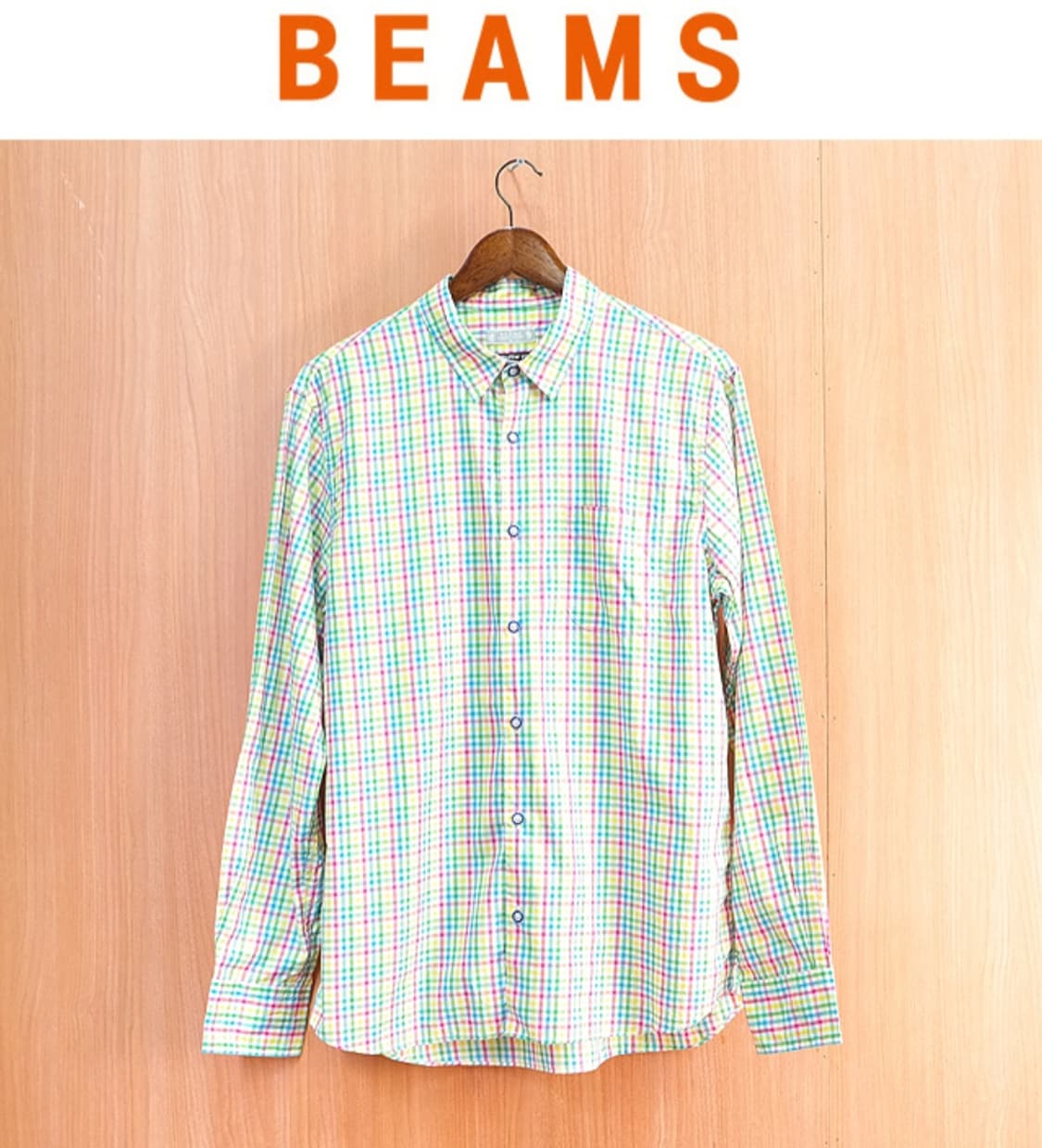 일본판 빔스 BEAMS 체크 남방  상품이미지1
