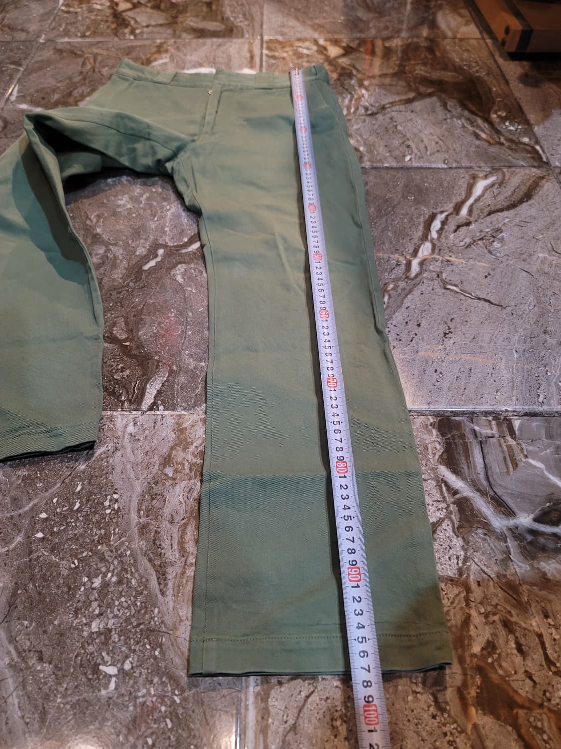 비즈빔 올리브 그린 색상 면바지 상품이미지10