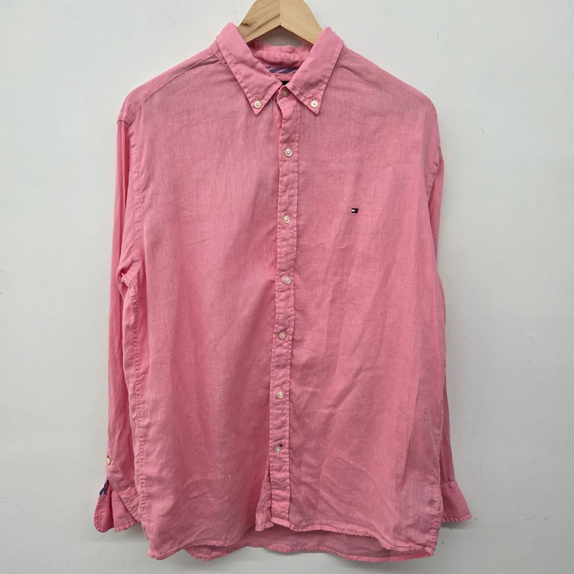 타미힐피거 핑크 셔츠 남방 남L 상품이미지2