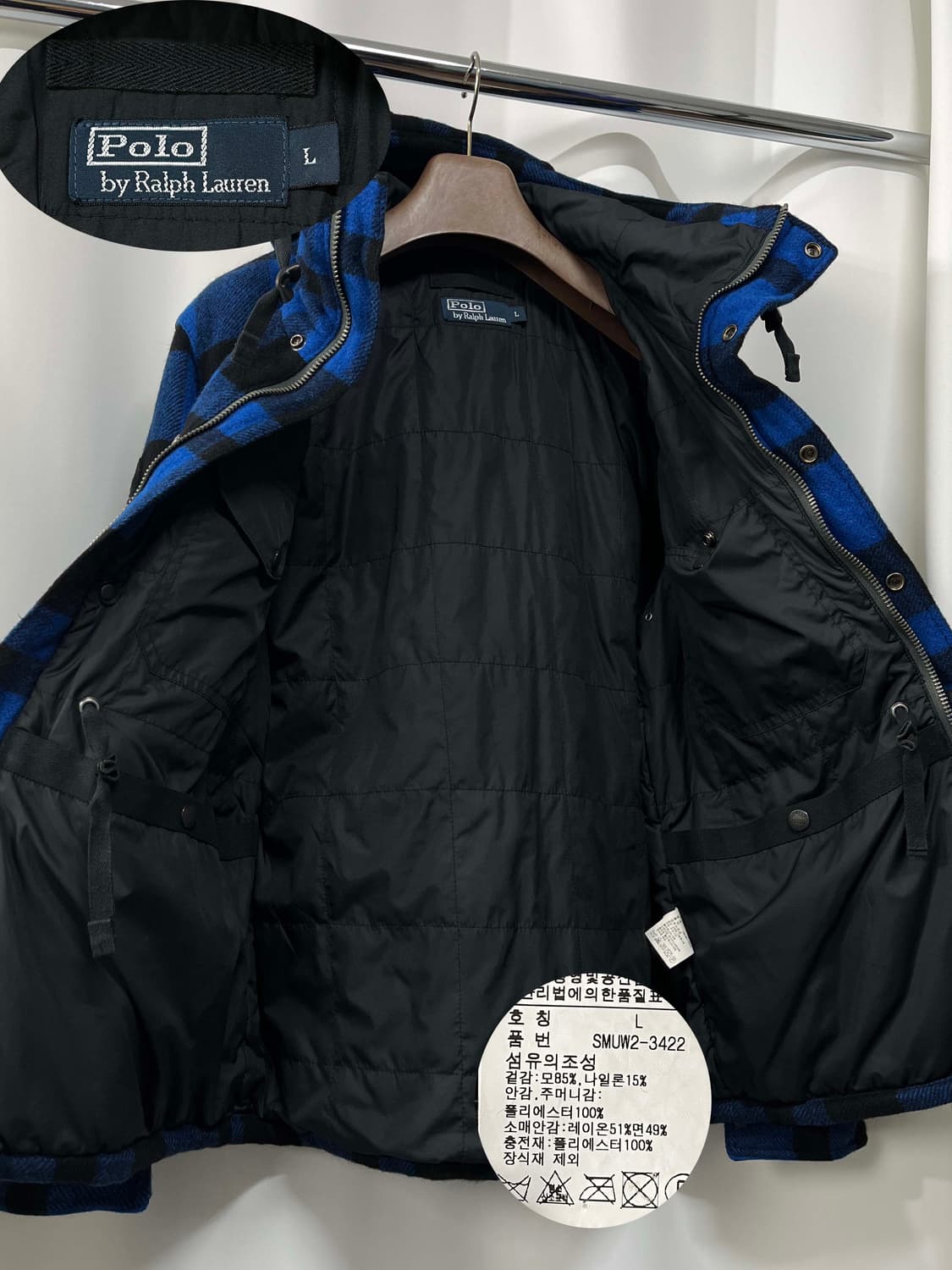 폴로 랄프로렌 블루 버팔로 매키노 카우하이드 엘보 울 헌팅자켓 상품이미지3