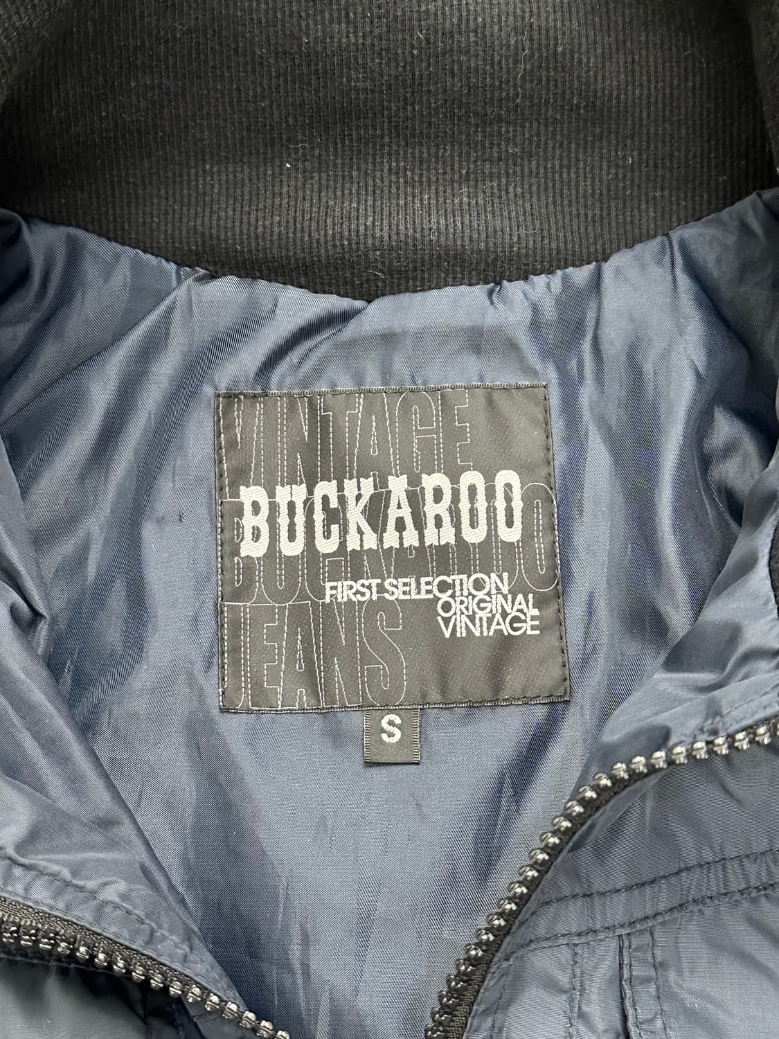 S)버커루 빈티지 여성 네이비 윈드브레이커 필드자켓 상품이미지5