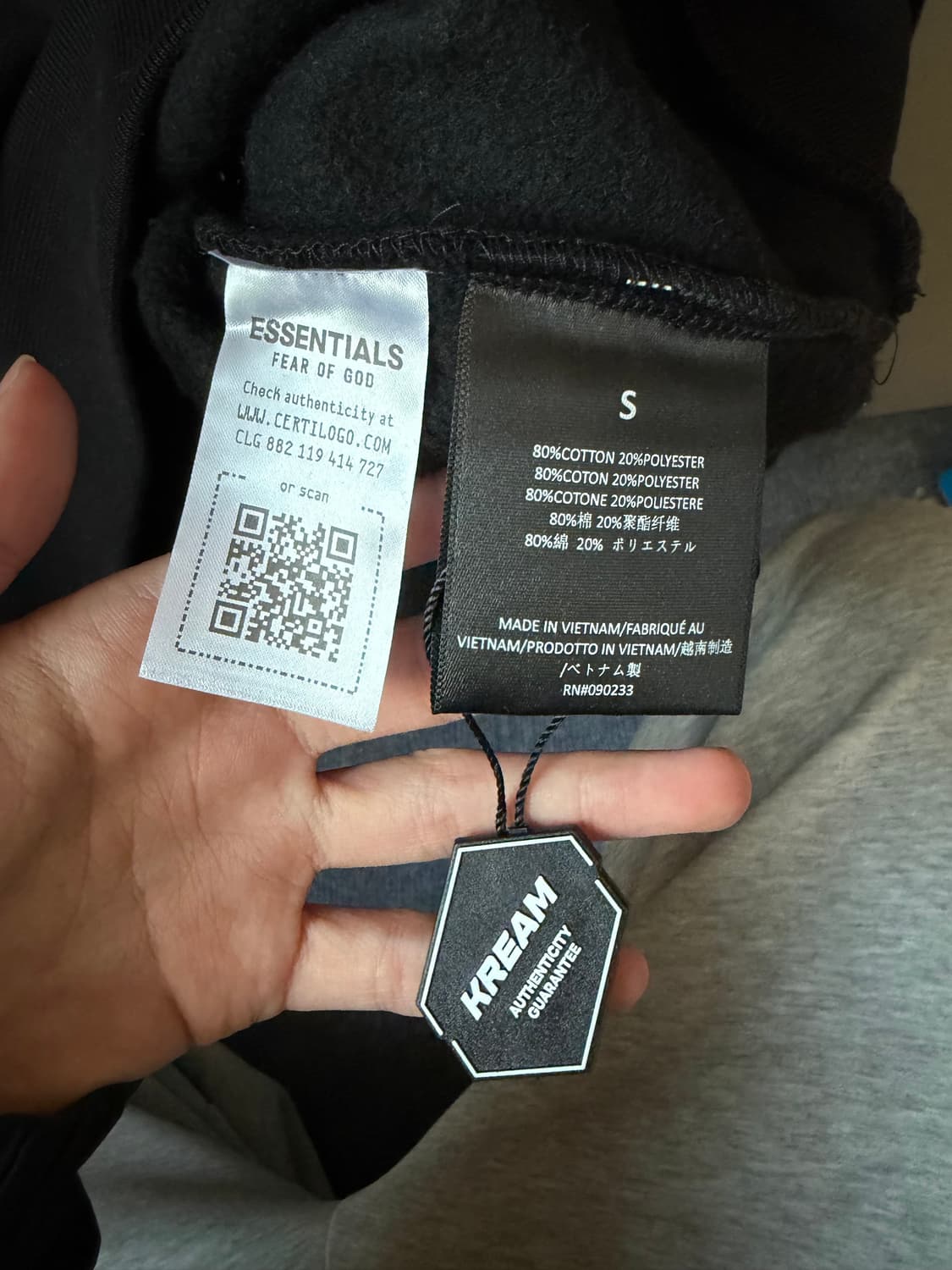 피어오브갓 에센셜 스테이트 후드티 상품이미지3