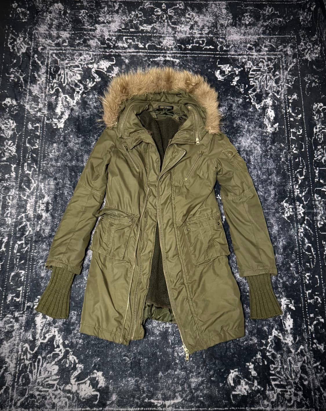 00s Style Khaki Long Jacket 상품이미지1