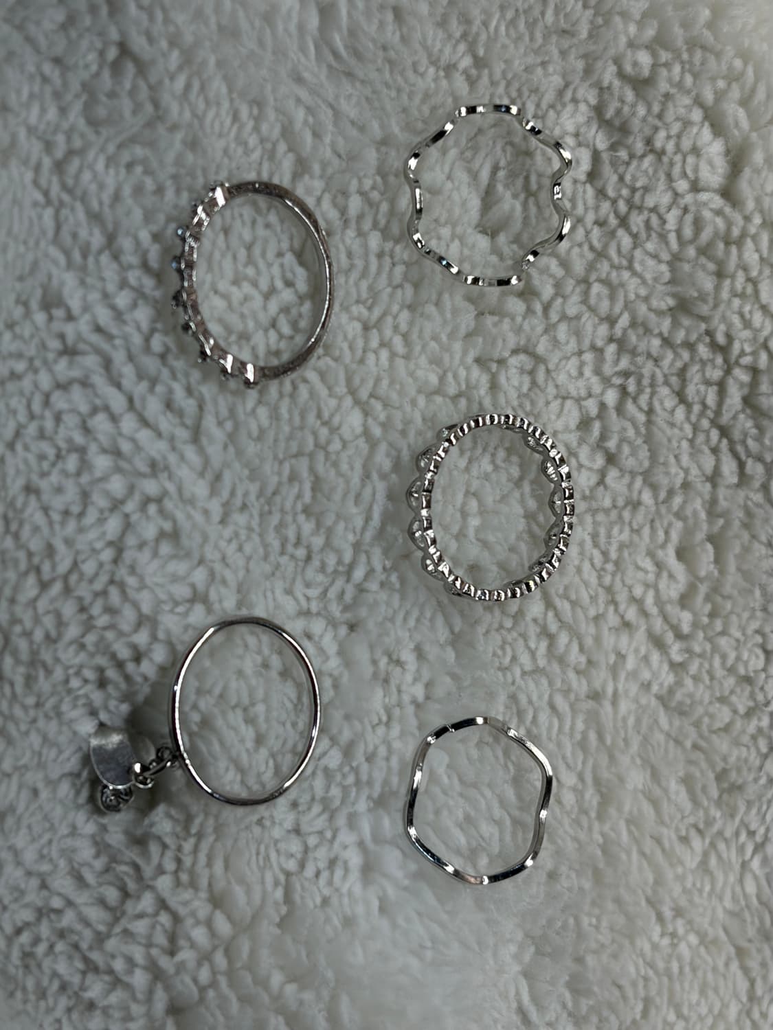 은 도금 반지 빈티지링 레이어드링   상품이미지1