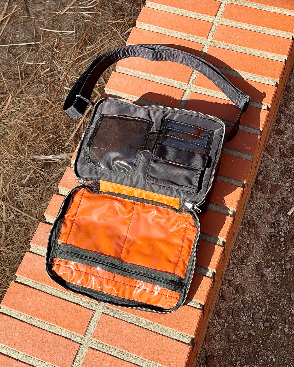 포터 탱커 블랙 나일론 pvc 키트 숄더 백 상품이미지3