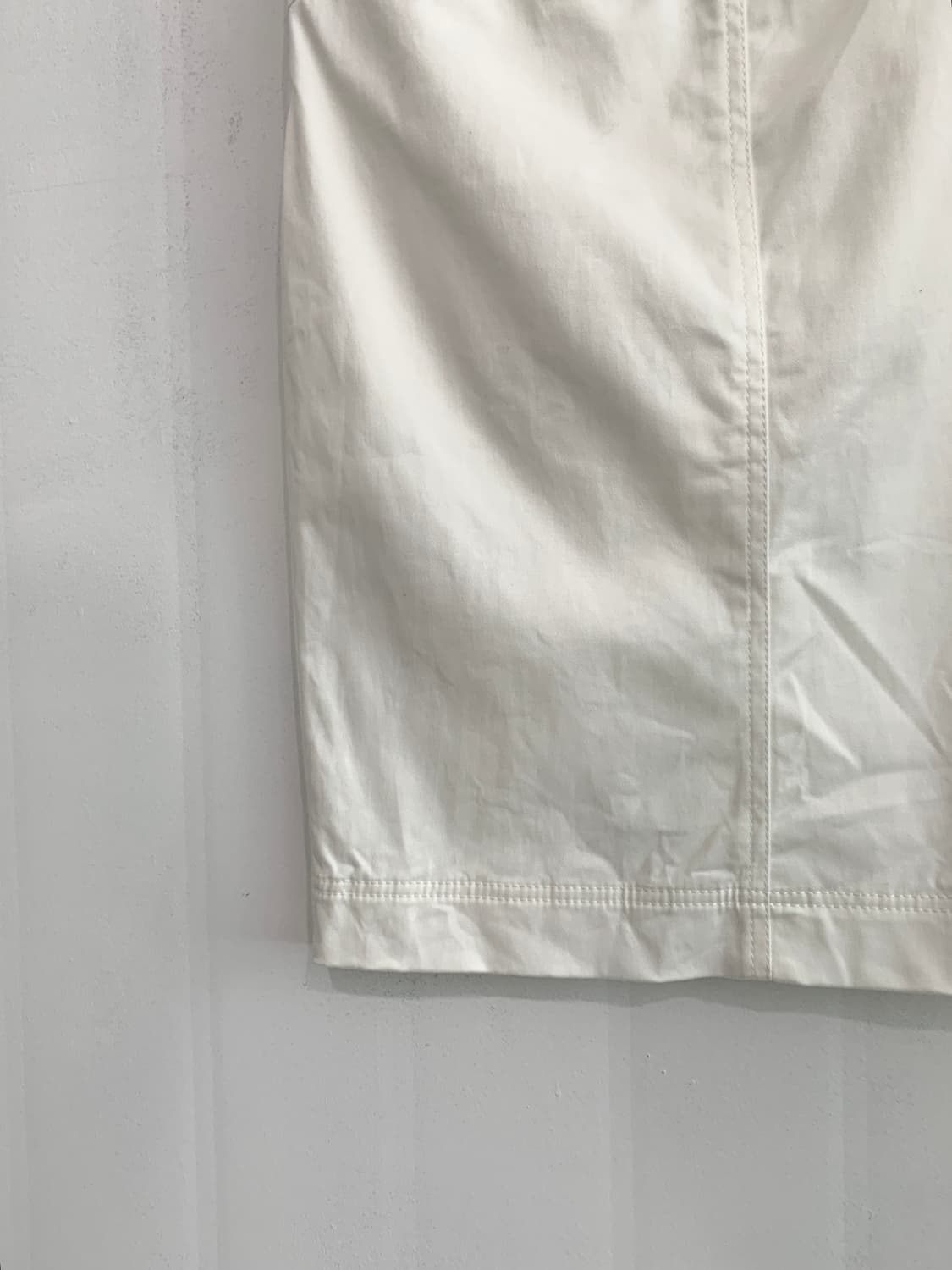White Front Button Midi Skirt 상품이미지10