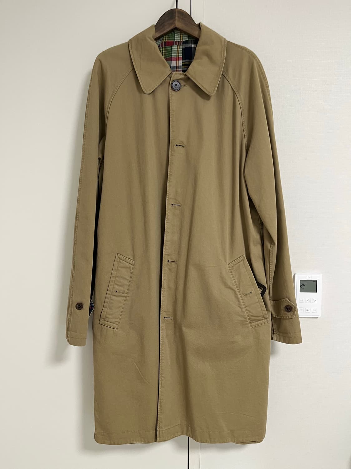 폴로 베이지 리버시블 코트 m사이즈 상품이미지1