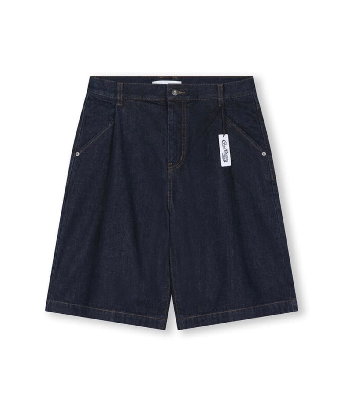 비슬로우 one tuck shorts indigo 상품이미지1