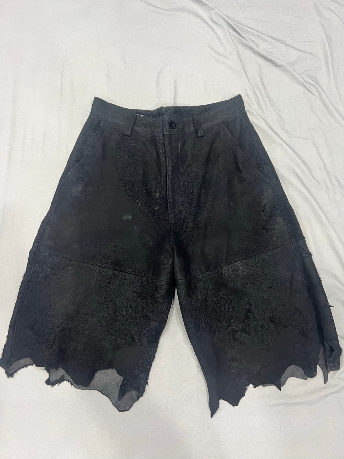 마인데님 양가죽 쇼츠 3사이즈 상품이미지1