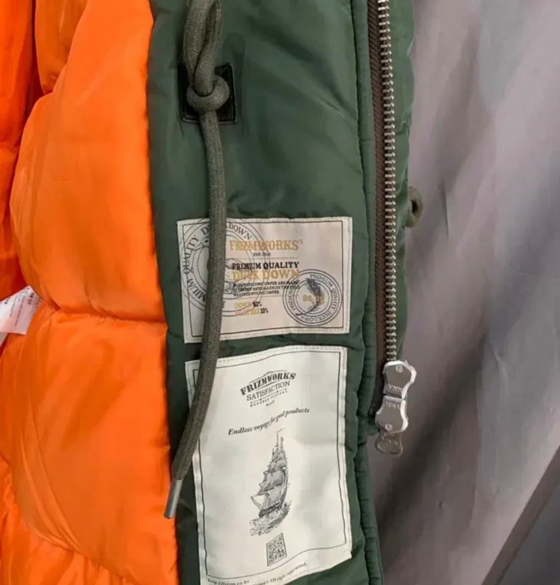 프리즘웍스 헤비 n3b 다운 파카 M 상태 굿 상품이미지7