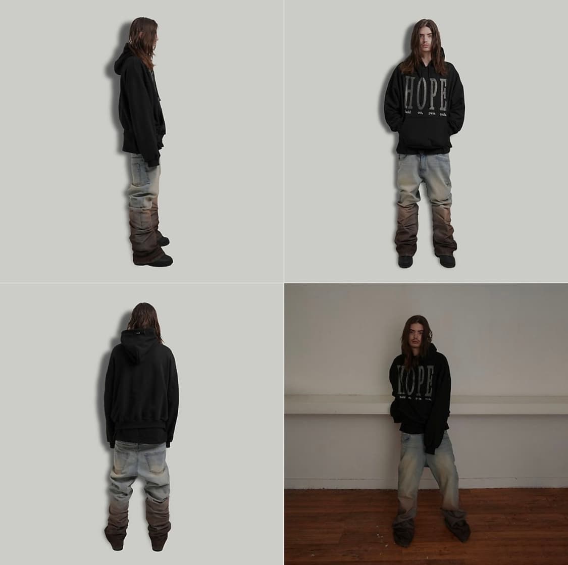 그레일즈 PAIN ENDS HOODIE 후드티 블랙 상품이미지2