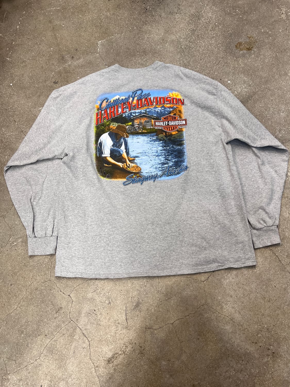 할리데이비슨 그레이 메란지 롱슬리브 상품이미지2