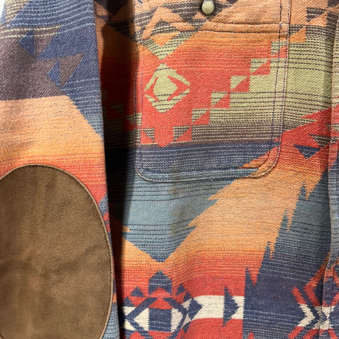 [POLO] 90s 폴로랄프로렌 웨스턴 엘보패치 나바호 셔츠 상품이미지5