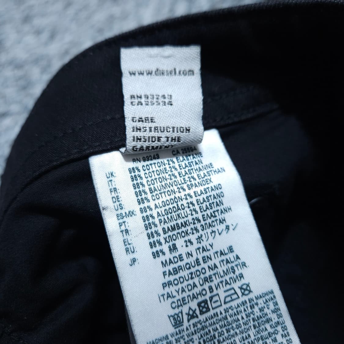 디젤) 30/32 남자 슬림핏청바지 블랙진 / 왕눈이샵 상품이미지10